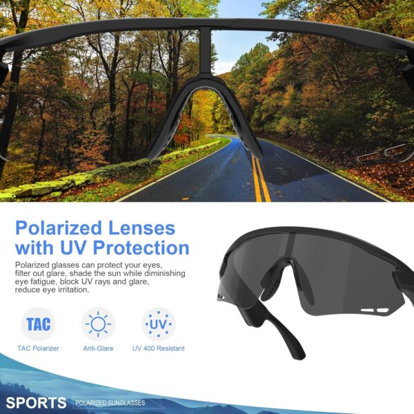 Polarized Bluetooth Smart Sunglasses: UV400 Protection & Audio - Image 6
