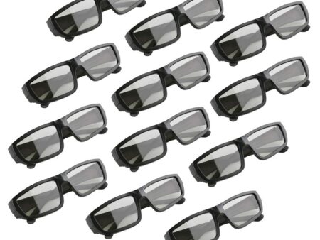 GELETE 3D Movie Glasses Passive Unisex Adult 146*155*45mm, black